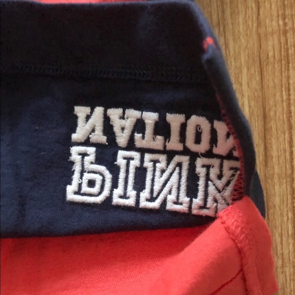 NWT PINK Rugby Logo Collared Shirt LARGE/XL Retails $50 - Picture 7 of 9